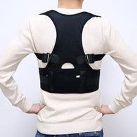Male Female Adjustable Magnetic Posture Corrector Corset Back Men Black Brace Back Shoulder Belt Lumbar Support Straight S-4XL